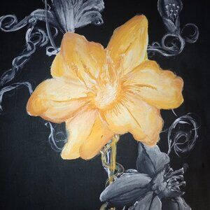 Floral Beautiful Painting| Hand painted by me| Giant| Flower 🌼🏵️|